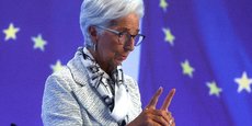 Christine Lagarde participe à une conférence de presse après la réunion de politique monétaire de la BCE à Francfort