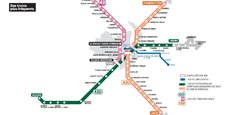 Le réseau du RER métropolitain en Gironde à l'horizon 2028.