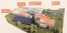 Le groupe Virbac va faire construire un bâtiment de 12.000 m2 (la maquette en photo) intégrant l'ensemble des étapes de production de petfood sur la ZAE Mitra à Saint-Gilles, près de Nîmes.