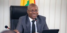 Ousmane Gaoual Diallo, porte-parole du gouvernement et ministre des Postes, des télécommunications et de l'économie numérique de Guinée.