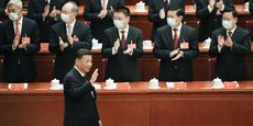 Xi Jinping, lors de l'ouverture du 20e congrès du Parti communiste chinois (PCC).