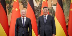 Le chancelier allemand Olaf Scholz et le président chinois Xi Jinping, en novembre 2022.