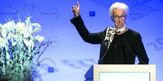 Christine Lagarde (ci-dessus, ce 18 novembre à Francfort) et les autres dirigeants de la BCE scruteront les demandes des banques et la réaction des marchés dans la perspective de la réduction du bilan de l'institution et notamment de la liquidation à venir du portefeuille obligataire d'environ 3.300 milliards d'euros constitué ces dernières années dans le cadre de son programme d'achats d'actifs APP.