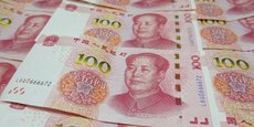 Billet de 100 yuan à l'effigie de l'ancien président Mao Zedong.