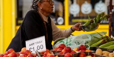 Les pénuries récentes de légumes comme les salades ou poivrons ont participé à l' augmentation surprise des prix alimentaires en février.