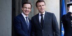 Ulf Kristersson et Emmanuel Macron.