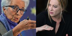 Crédit : De gauche à droite : la présidente de la BCE, Christine Lagarde et la présidente du Conseil des ministres italien, Giorgia Meloni. Arne Dedert/dpa - AAPIMAGE via Reuters Connect