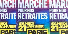 À l'appel d'organisations de jeunesse soutenues par La France Insoumise (LFI) entre 14.000 et 150.000 personnes se sont rassemblées pour protester contre la réforme des retraites, à Paris le 21 janvier 2023.