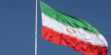Un drapeau iranien à Téhéran