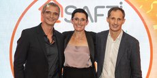 Marc Brimeux, Sandra Françonnet et Gabriel Pacheco sont les cofondateurs de Safti, nouveau membre du Next 40.