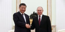Xi Jinping et Vladimir Poutine, lors de leur rencontre à Moscou ce lundi.