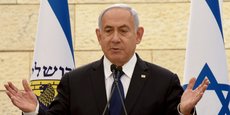 Le Premier ministre israélien Benjamin Netanyahu assiste à la cérémonie du Memorial Day à Jérusalem