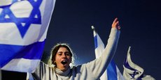 Manifestante à Jérusalem, en Israël