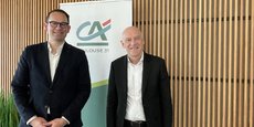 Nicolas Mauré, président du Crédit Agricole 31 et Nicolas Langevin Directeur Général du Crédit Agricole 31