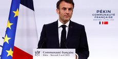 En Chine, Emmanuel Macron a appelé l'Union européenne à incarner un « troisième pôle ».