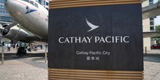 Photo d'archives du logo de Cathay Pacific Airways