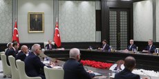 Le président turc Tayyip Erdogan préside une réunion du cabinet