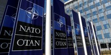Le logo de l'OTAN, à Bruxelles