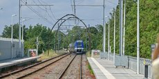 Grâce à de nouvelles rames et de nouvelles infrastructures, ici la halte du Bouscat Sainte-Germaine, à Bordeaux Métropole, le réseau TER en Nouvelle-Aquitaine espère gagner 30.000 passagers quotidiens d'ici 2030.