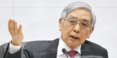 Haruhiko Kuroda, le gouverneur de la Banque centrale du Japon (BoJ), ce lundi, lors de sa conférence de presse.