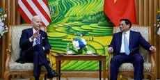 Joe Biden et le Premier ministre vietnamien Pham Minh Chinh