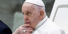 Le pape François lors de l'audience générale hebdomadaire, dans la salle Paul VI au Vatican