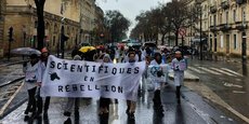 Les Scientifiques en Rébellion ont défilé ce week-end à Bordeaux pour sensibiliser le public sur l'urgence climatique.