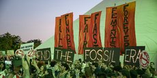 Manifestation à Dubaï contre les énergies fossiles lors de la COP 28.