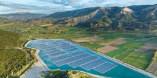 Centrale solaire flottante à Lazer