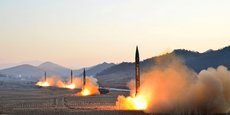 Ces missiles balistiques à courte portée ont été propulsés par des lance-roquettes de grande taille, selon l'agence de presse sud-coréenne Yonhap (photo d'illustration).