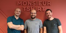 L'entreprise Monsieur TSHIRT a été créée en 2013 par Vincent Péré, Arnaud Péré et Simon Cagna.