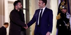 Volodomyr Zelensky et Emmanuel Macron