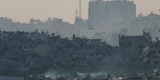 Des bâtiments en ruine à Gaza des frappes militaires israéliennes