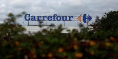 Le logo de Carrefour à Paris