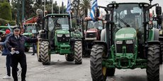 Depuis le début de l'année, partout, en Europe, comme ici en Grèce, les agriculteurs manifestent avec leurs tracteurs (Photo d'illustration).
