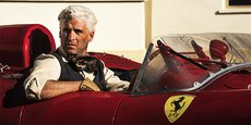 Patrick Dempsey sur le tournage du film « Ferrari ».
