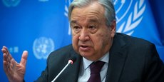 Le secrétaire général des Nations unies Antonio Guterres