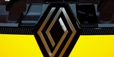 Le logo de Renault est visible sur la nouvelle voiture électrique Renault 5 E-Tech