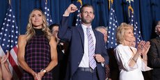 Lara, épouse d’Eric, le fils cadet de Donald Trump, lors de la primaire
en Caroline du Sud, le 24 février.