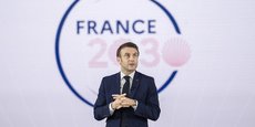 Emmanuel Macron lors d'une visite à Toulouse en novembre dernier pour les deux ans de France 2030.