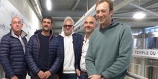 La nouvelle équipe du conseil d’administration du Vignoble de la Voie d’Héraclès (Gard), avec, à droite, le nouveau président Jean-Philippe Julien et à ses côté, Frédéric Saccoman, le directeur général de la cave coopérative.