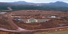 Vue de la mine de nickel de Goro (Usine du Sud) où se trouve le site du Projet Lucy de Prony Resources, qui est un procédé innovant qui permettra de traiter et de stocker les résidus secs produits par l usine.