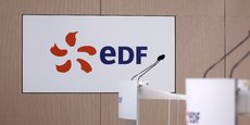 Logo EDF, à Paris