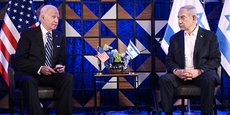 Joe Biden et Benyamin Netanyahou le 18 octobre 2023, à Tel Aviv.