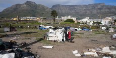 Un camp de personnes sans-abris au Cap en Afrique du Sud le 21 mai 2023. (photo d'illustration).
