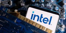 L'illustration montre le logo d'Intel