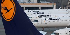 Des avions de la compagnie aérienne Lufthansa