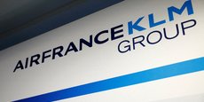 Photo d'archives: Le logo du groupe Air France-KLM à Paris