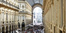 La galerie commerciale Vittorio Emanuele II à Milan, en Italie