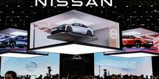 Photo d'archives du stand Nissan au Salon international de l'automobile de Pékin